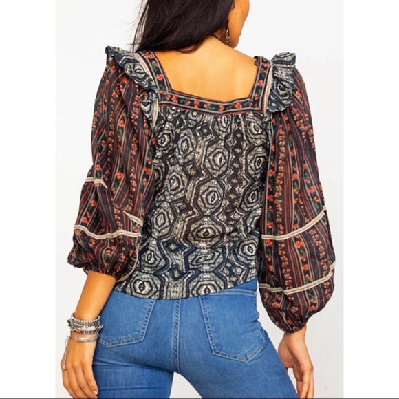 Free People Mostly Meadow Blouse - Picture 2 of 3